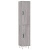 vidaXL Highboard Grau Sonoma 34,5x34x180 cm Holzwerkstoff