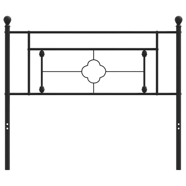 vidaXL Ersatz-Kopfteil Metall Schwarz 107 cm