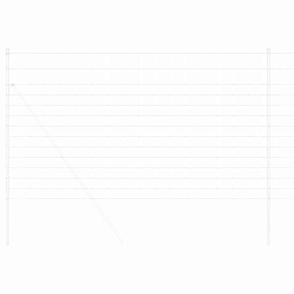 vidaXL Feldzaun Silber 50 x 1,4 m Verzinkter Stahl