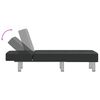 vidaXL Chaiselongue Schwarz Kunstleder