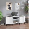 vidaXL Plattenschrank Wei&szlig; 121x38x48 cm Holzwerkstoff