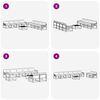 vidaXL Outdoor-Sofagarnitur mit Kissen 9 pcs Natur und Creme