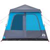 vidaXL Kuppel-Familienzelt 8 Personen Blau Quick Release