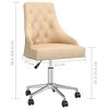 vidaXL Esszimmerstuhl Drehbar Creme Stoff