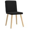 vidaXL Esszimmerst&uuml;hle 4 Stk. Schwarz Stoff