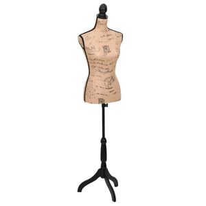 Damenbüste Schneiderpuppe Büste Torso Angezogen Mannequin Jute