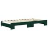 vidaXL Tagesbett Ausziehbar mit Matratzen Dunkelgr&uuml;n 100x200 cm Samt