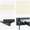 vidaXL Einziehbare Markise Creme 350 x 250 cm Polyester und Aluminium