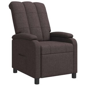 vidaXL Liegesessel Dunkelbraun Stoff