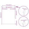 vidaXL Verdunkelungsrollo Hellgrau 110x130cm Stoffbreite 105,7cm