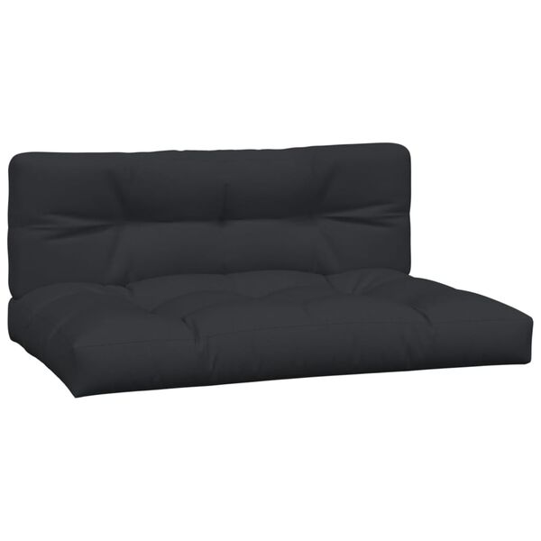 vidaXL Garten-Mittelsofas aus Paletten mit Kissen 2 Stk. Akazienholz