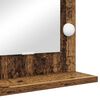 vidaXL Waschtischspiegel Rechtwinklig Altholz 60 x 55 x 18 cm