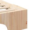 vidaXL Bettrahmen Braun 200 x 220 cm Massives Kiefernholz