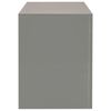 vidaXL TV-Schrank mit LED-Leuchten Hochglanz-Grau 130x35x45 cm