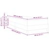 vidaXL Boxspringbett mit Matratze Dunkelgrau 80 x 220 cm Stoff