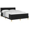 vidaXL Boxspringbett mit Matratze Schwarz 200 x 160 cm Polyester