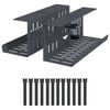 vidaXL Unter dem Schreibtisch Kabelmanagement Tray 2 Stk. Anthrazit