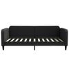 vidaXL Tagesbett mit Matratze Schwarz 100x200 cm Stoff