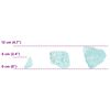 vidaXL Gartensteine T&uuml;rkis 12 cm Glas