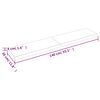 vidaXL Waschtischplatte Dunkelbraun 140x30x(2-4)cm Massivholz