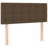 vidaXL Boxspringbett mit Matratze Dunkelbraun 100x200 cm Stoff