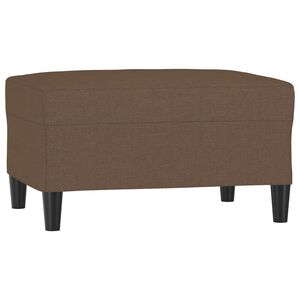vidaXL Fu&szlig;hocker Braun 70x55x41 cm Stoff