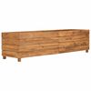 vidaXL Hochbeet 150x40x38 cm Teak Altholz und Stahl