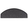 vidaXL Stufenmatten 15 Stk. 65x24x4 cm Anthrazit Halbrund Groß