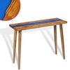 vidaXL Konsolentisch Teak Harz 100 x 35 x 75 cm