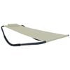 vidaXL Gartenbett Cremewei&szlig; 200 x 90 cm Stahl