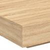vidaXL Couchtisch mit LED-Leuchten Sonoma-Eiche 100x100x31 cm
