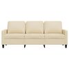 vidaXL 3-Sitzer-Sofa Creme 180 cm Stoff