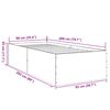 vidaXL Bettgestell Braun Eichen-Optik 90x200 cm Holzwerkstoff