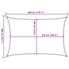 vidaXL Sonnensegel 160 g/m&sup2; Anthrazit 2x3 m HDPE