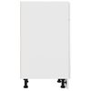 vidaXL Schubunterschrank Hochglanz-Wei&szlig; 50x46x81,5 cm Holzwerkstoff