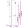 vidaXL Hochschrank R&auml;uchereiche 70x42,5x225 cm Holzwerkstoff