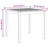 vidaXL Gartentisch 85x85x74 cm Massivholz Akazie