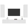 vidaXL 4-tlg. TV-Schrank-Set Wei&szlig; Holzwerkstoff