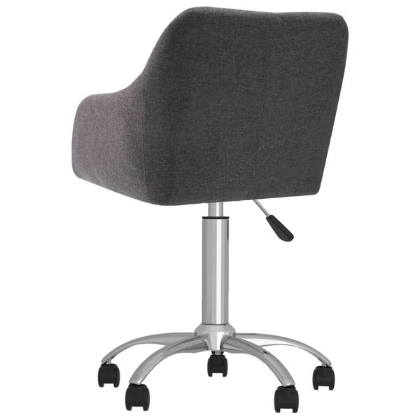 vidaXL Esszimmerstuhl Drehbar Taupe Stoff