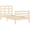 vidaXL Massivholzbett mit Kopfteil 100x200 cm