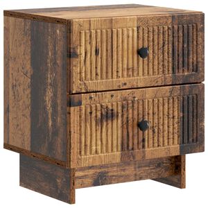 vidaXL Nachttisch Altholz 43 x 34,5 x 47,5 cm Holzwerkstoff