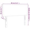 vidaXL Kopfteil Blau 80x5x78/88 cm Stoff