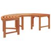 vidaXL Baumbank Natur 160 x 80 x 45cm Massives Eukalyptus Holz