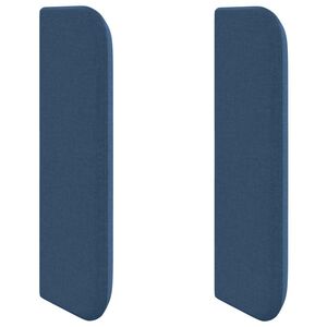 vidaXL Kopfteil Ohr Blau 40,5 x 40,5 x 4 cm Stoff