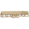 vidaXL Outdoor-Sofagarnitur 7 stk. Wei&szlig; und Beige