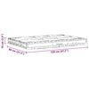 vidaXL Palettenkissen Baumwolle 120&times;80&times;10 cm Grau