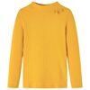 Kinder-Langarmshirt Rippstrick Dunkelocker 92
