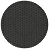 vidaXL 3-tlg. Bistro-Set mit Kissen Schwarz Poly Rattan