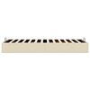 vidaXL Ottoman-Bett ohne Matratze Creme 100x200 cm Stoff