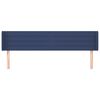 vidaXL Kopfteil mit Ohren Blau 203x16x78/88 cm Stoff